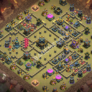 Town Hall Level 17 War Base Design 2026, Anti 3 Stars, Layout #3371