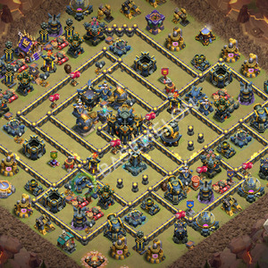 Hôtel de Ville Level 17 Guerre GDC Base  2026, Anti 3 Étoiles, Village #3374