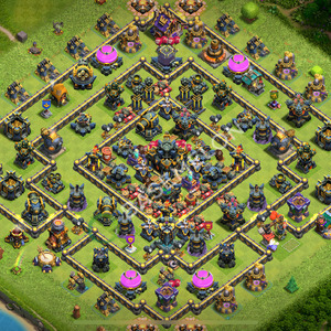 Town Hall Level 17 Trophy/Defense Base Design 2026, Anti Everything, Hybrid, Layout #3378