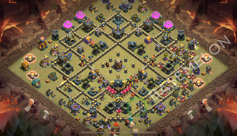 Town Hall Level 17 War Base Design 2026, Anti Air, Layout #3417