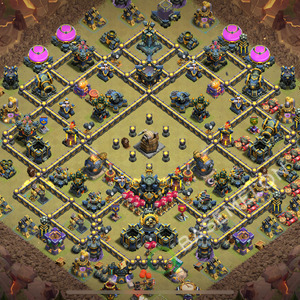 Town Hall Level 17 War Base Design 2026, Anti Air, Layout #3417