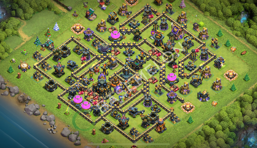 Town Hall Level 17 Trophy/Defense Base Design 2026, Legend League, Layout #3436
