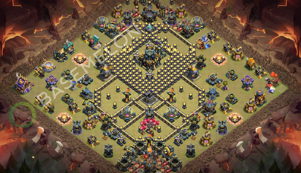 Town Hall Level 17 War Base Design 2026, Anti 3 Stars, Layout #3441
