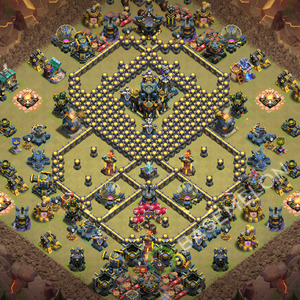 Town Hall Level 17 War Base Design 2026, Anti 3 Stars, Layout #3441