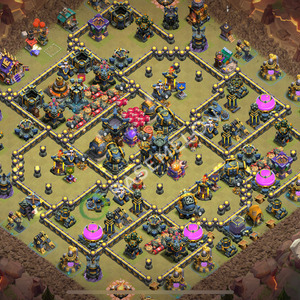 Town Hall Level 17 War Base Design 2026, Anti 2 Stars, Hybrid, Layout #3448
