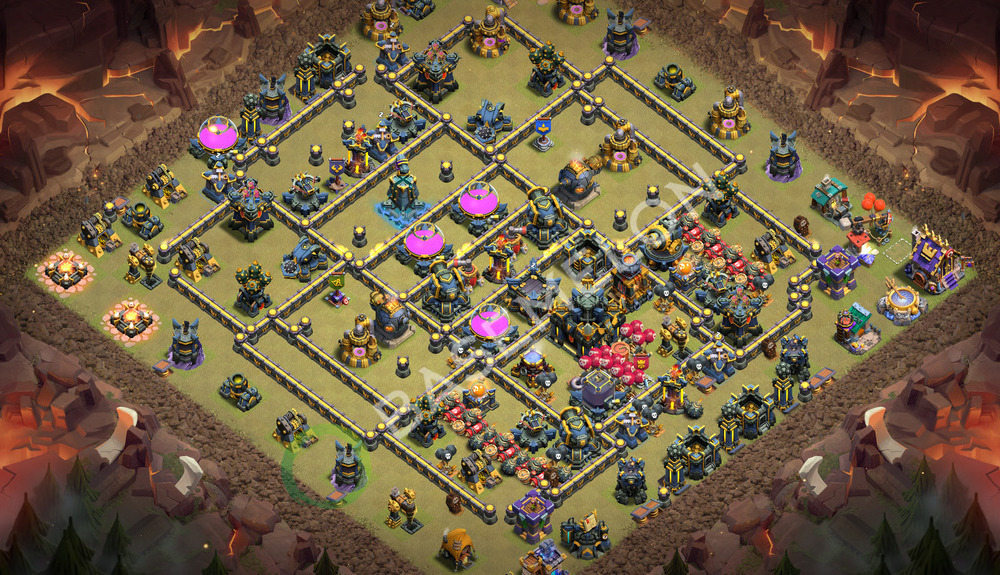 Town Hall Level 17 War Base Design 2026, Anti 3 Stars, Layout #3468