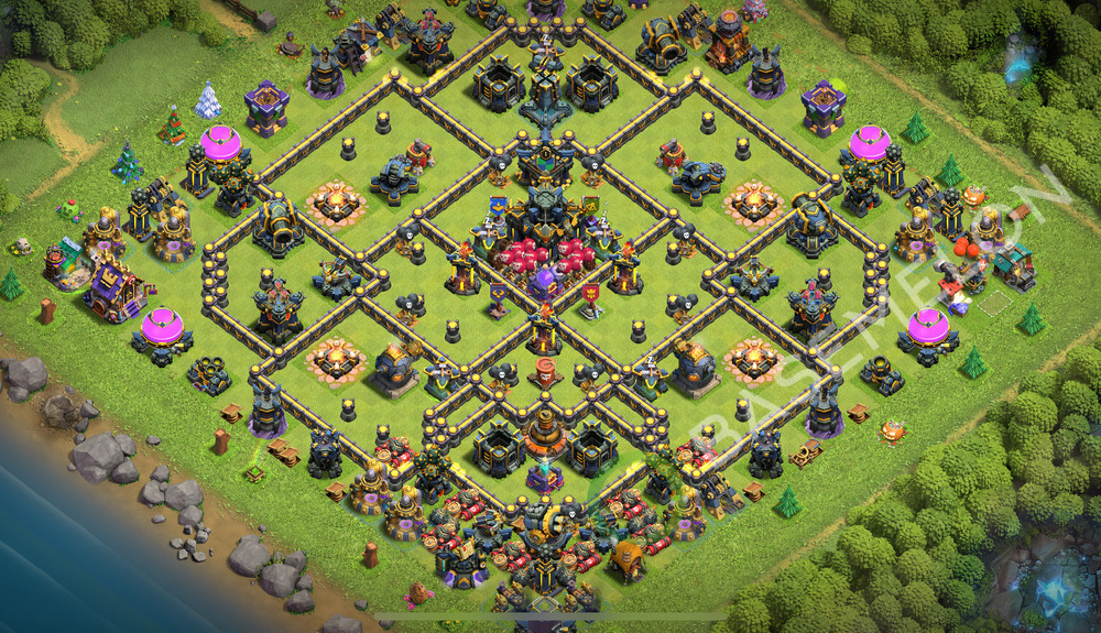 Town Hall Level 17 Trophy/Defense Base Design 2026, Anti 2 Stars, Anti Everything, Layout #3471