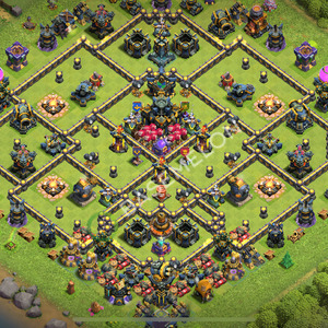 Town Hall Level 17 Trophy/Defense Base Design 2026, Anti 2 Stars, Anti Everything, Layout #3471