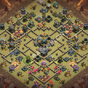 Town Hall Level 17 War Base Design 2026, Anti 3 Stars, Anti Everything, Layout #3552