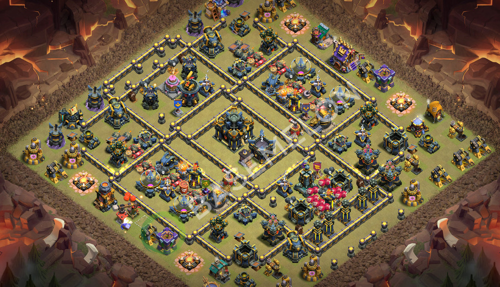 Town Hall Level 17 War Base Design 2026, Anti 3 Stars, Layout #3553