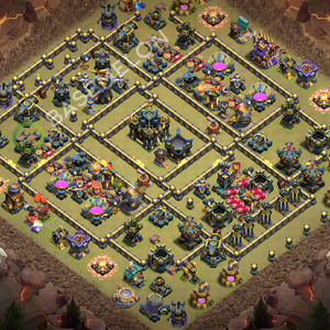 Town Hall Level 17 War Base Design 2026, Anti 3 Stars, Layout #3553