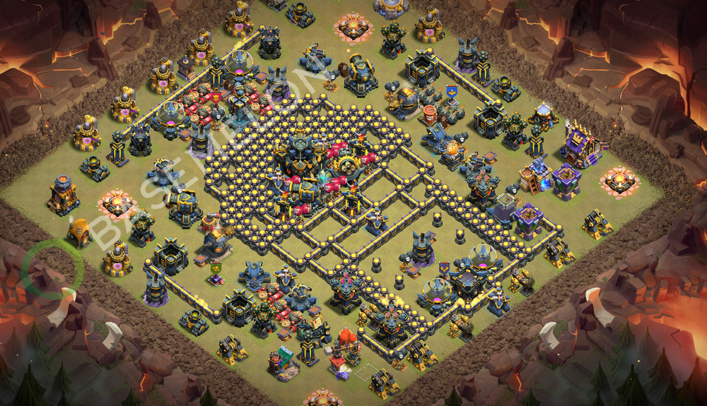 Town Hall Level 17 War Base Design 2026, Anti 3 Stars, Layout #3559