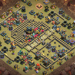 Town Hall Level 17 War Base Design 2026, Anti 3 Stars, Layout #3559