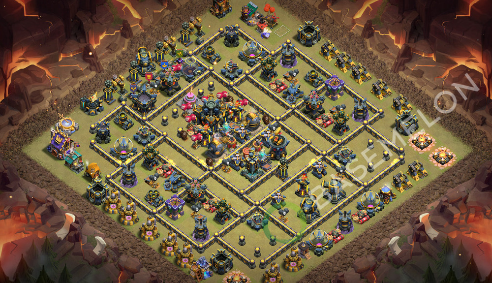 Town Hall Level 17 War Base Design 2026, Layout #3580