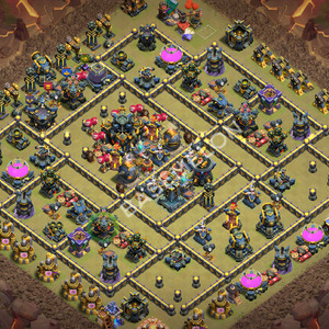 Town Hall Level 17 War Base Design 2026, Layout #3580