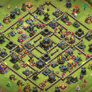 Town Hall Level 17 Trophy/Defense Base Design 2026, Anti 2 Stars, Hybrid, Layout #3585