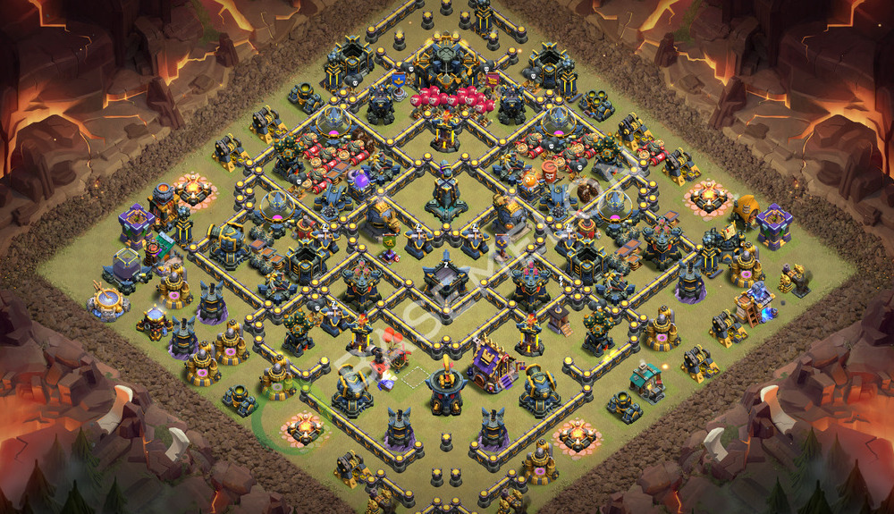 Town Hall Level 17 War Base Design 2026, Anti Air, Layout #3595