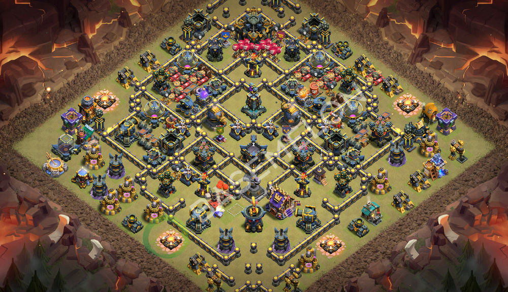 Town Hall Level 17 War Base Design 2026, Anti Air, Layout #3595