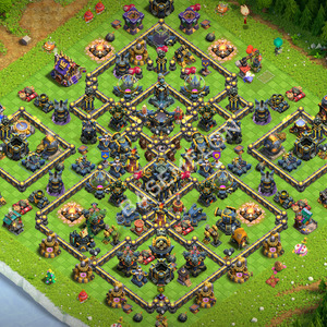 Town Hall Level 17 Trophy/Defense Base Design 2026, Anti 2 Stars, Anti Air, Layout #3604