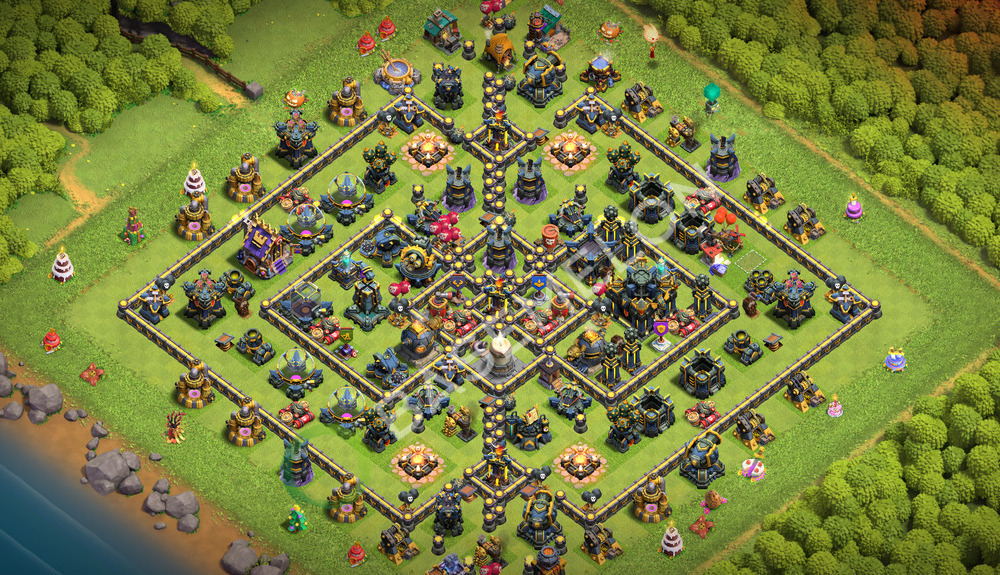 Town Hall Level 17 Trophy/Defense Base Design 2026, Anti Everything, Layout #3619