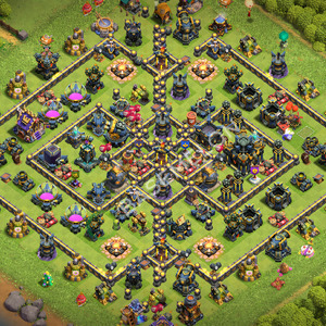 Rathaus Level 17 Verteidigung Base 2026, Anti Alles, Layout #3619