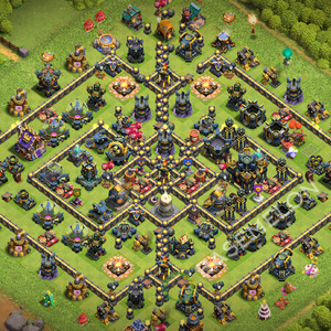 Town Hall Level 17 Trophy/Defense Base Design 2026, Anti Everything, Layout #3619