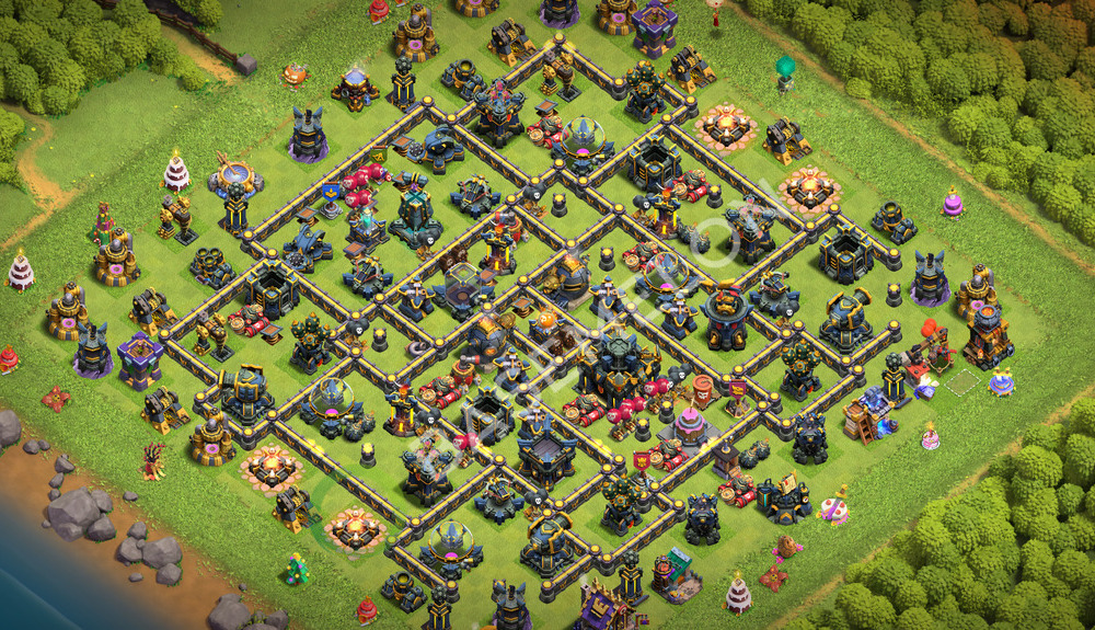 Town Hall Level 17 Trophy/Defense Base Design 2026, Anti 3 Stars, Layout #3631