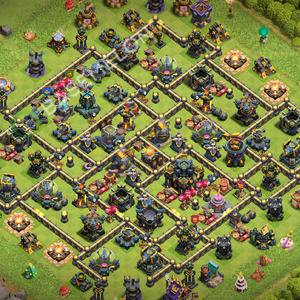 Town Hall Level 17 Trophy/Defense Base Design 2026, Anti 3 Stars, Layout #3631