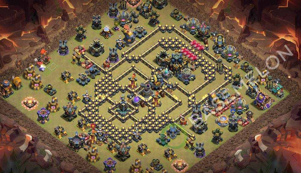 Town Hall Level 17 War Base Design 2026, Layout #3671
