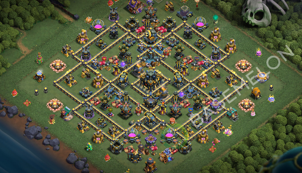 Town Hall Level 17 Trophy/Defense Base Design 2026, Anti 3 Stars, Anti Air, Layout #3672