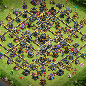 Town Hall Level 17 Trophy/Defense Base Design 2026, Anti 3 Stars, Anti Air, Layout #3672