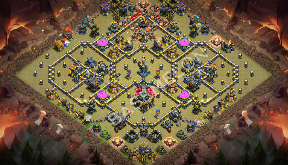 Town Hall Level 17 War Base Design 2026, Anti Everything, Layout #3676