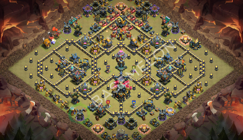 Town Hall Level 17 War Base Design 2026, Anti Everything, Layout #3676