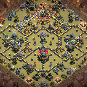 Town Hall Level 17 War Base Design 2026, Anti Everything, Layout #3676
