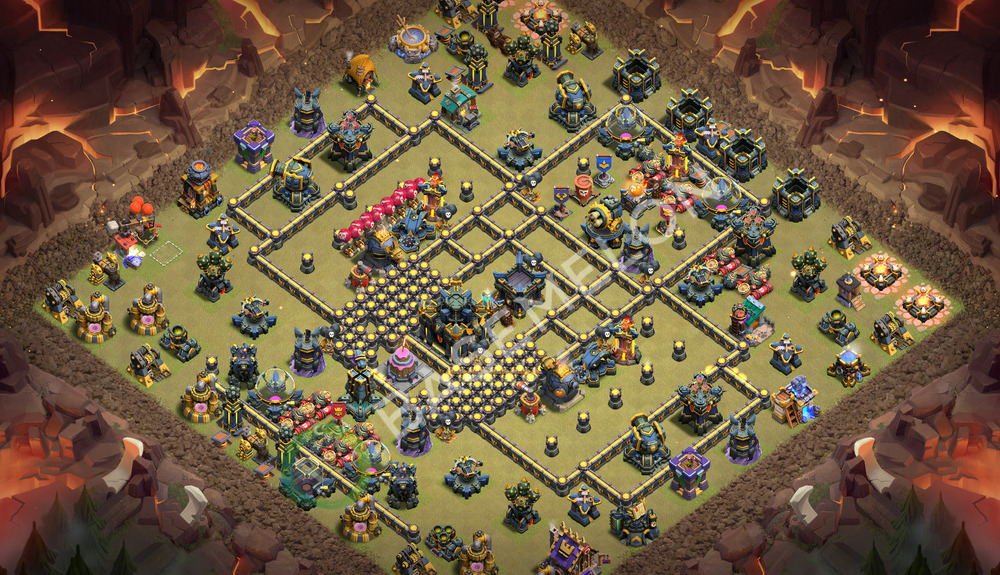 Town Hall Level 17 War Base Design 2026, Layout #3681