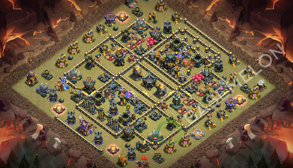 Town Hall Level 17 War Base Design 2026, Anti Everything, Layout #3693