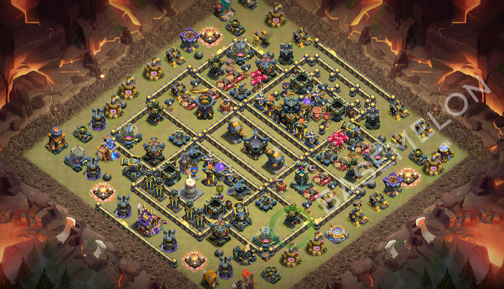 Town Hall Level 17 War Base Design 2026, Anti Everything, Layout #3693