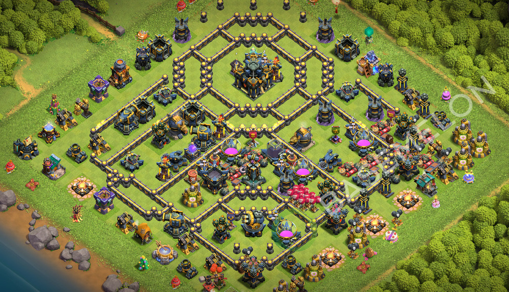 Town Hall Level 17 Trophy/Defense Base Design 2026, Anti Everything, Layout #3700
