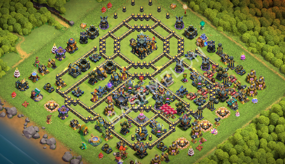 Town Hall Level 17 Trophy/Defense Base Design 2026, Anti Everything, Layout #3700