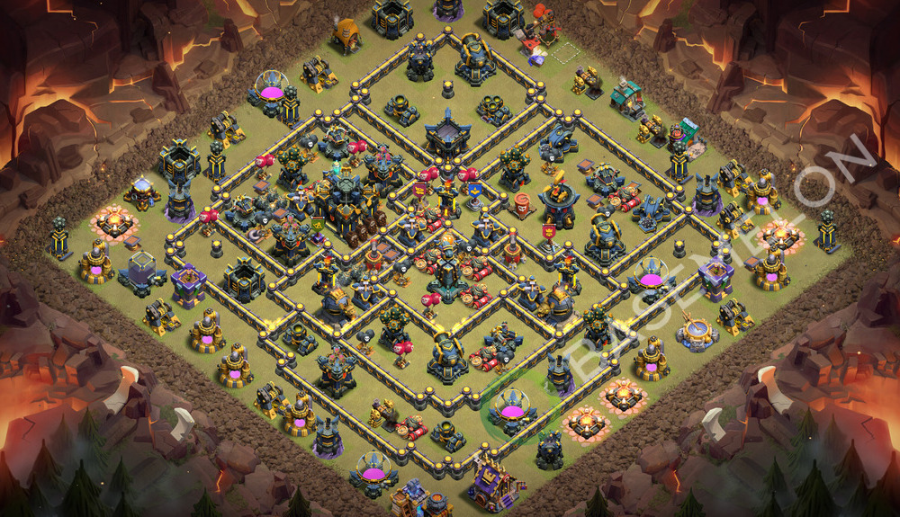 Town Hall Level 17 War Base Design 2026, Anti 3 Stars, Anti Air, Layout #3702