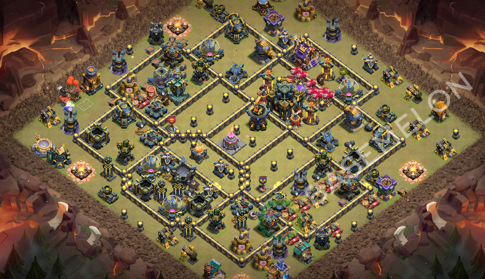Town Hall Level 17 War Base Design 2026, Anti 3 Stars, Layout #3711
