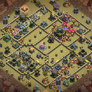 Town Hall Level 17 War Base Design 2026, Anti 3 Stars, Layout #3711