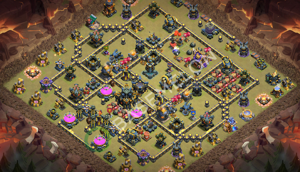 Town Hall Level 17 War Base Design 2026, Anti 3 Stars, Layout #3715