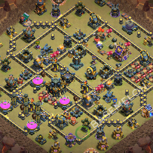 Town Hall Level 17 War Base Design 2026, Anti 3 Stars, Layout #3715