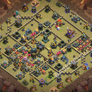 Town Hall Level 17 War Base Design 2026, Anti 3 Stars, Layout #3715