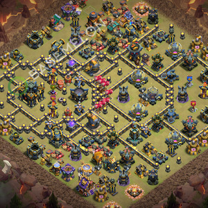 Town Hall Level 17 War Base Design 2026, Anti 3 Stars, Layout #3717