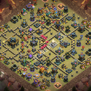 Town Hall Level 17 War Base Design 2026, Anti 3 Stars, Layout #3717