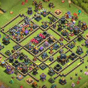 Town Hall Level 17 Trophy/Defense Base Design 2026, Anti 3 Stars, Layout #3719