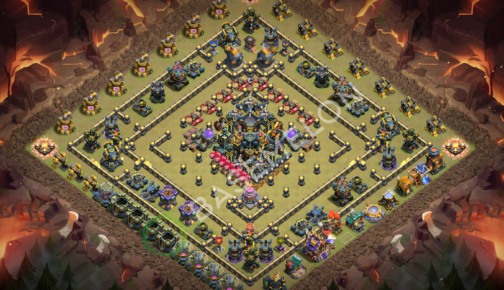 Town Hall Level 17 War Base Design 2026, Anti 3 Stars, Layout #3737