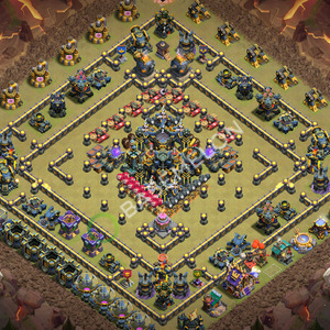 Town Hall Level 17 War Base Design 2026, Anti 3 Stars, Layout #3737